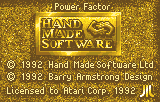 Power Factor screenshot 5 for Atari Lynx